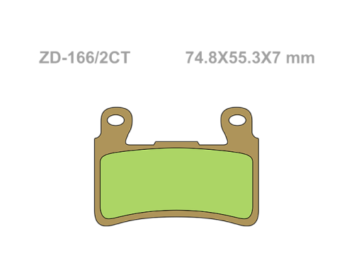 VESRAH Тормозные колодки  VD-166/2CT (245) фото в интернет-магазине FrontFlip.Ru
