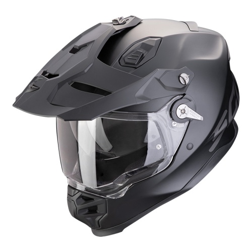 [SCORPION EXO] Мотошлем ADF-9000 AIR SOLID, цвет Черный Матовый/Перламутровый фото в интернет-магазине FrontFlip.Ru