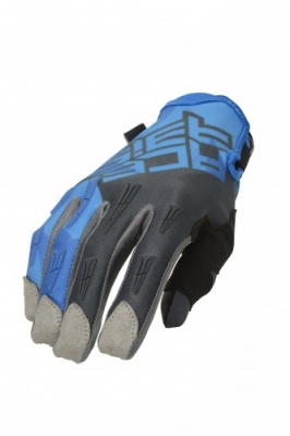 Перчатки Acerbis MX X-H Blue/Grey фото в интернет-магазине FrontFlip.Ru