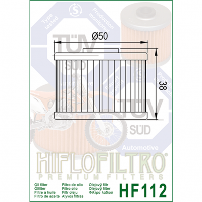 HIFLOFILTRO Масляные фильтры (HF112) фото в интернет-магазине FrontFlip.Ru