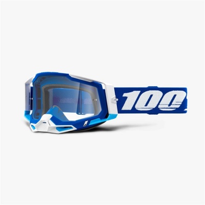Очки 100% Racecraft 2 Goggle Blue / Clear Lens (50121-101-02) фото в интернет-магазине FrontFlip.Ru