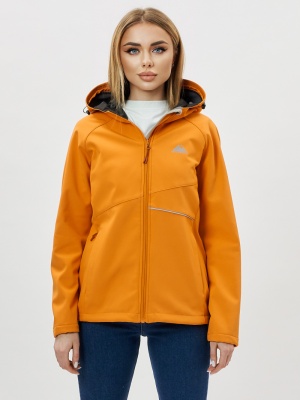 Ветровка MTFORCE женская softshell оранжевого цвета 22007O фото в интернет-магазине FrontFlip.Ru