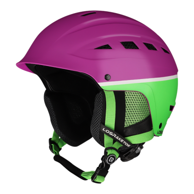 Горнолыжный шлем Los Raketos Sabotage Pink Green фото в интернет-магазине FrontFlip.Ru