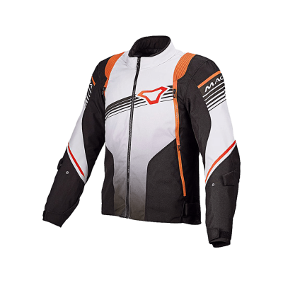 MACNA CHARGER Куртка ткань белый/черный/оранж. фото в интернет-магазине FrontFlip.Ru