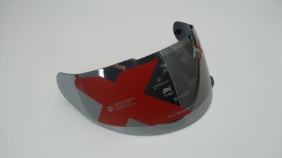 Визор тонированный зеркальный для AXOR RAGE, цвет иридиум хром фото в интернет-магазине FrontFlip.Ru