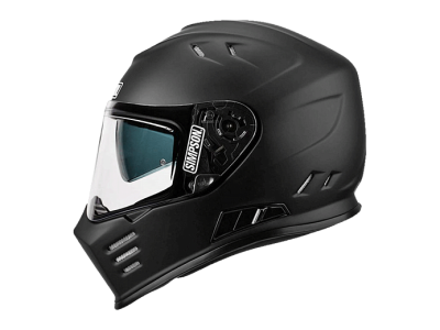SIMPSON Шлем VENOM MATT BLACK фото в интернет-магазине FrontFlip.Ru
