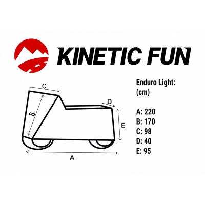 [KINETIC FUN] Чехол для мотоцикла-эндуро 'Enduro Light', 220х170 Ткань Окcфорд 240D, цвет Серый фото в интернет-магазине FrontFlip.Ru
