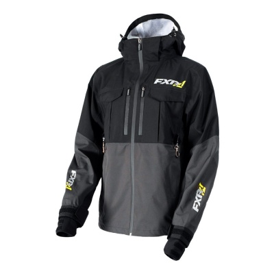 Куртка FXR R1 Pro Trilaminate без утеплителя Black/Charcoal фото в интернет-магазине FrontFlip.Ru