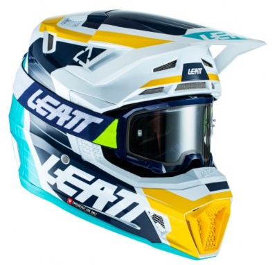 Мотошлем Leatt Moto 7.5 Helmet Kit Aqua фото в интернет-магазине FrontFlip.Ru