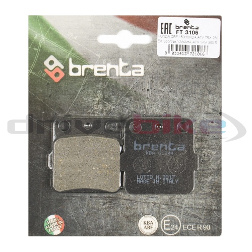 [BRENTA] Тормозные колодки FT 3106 Organic фото в интернет-магазине FrontFlip.Ru