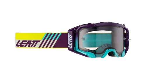 Очки Leatt Velocity 5.5 Indigo Light Grey 58% фото в интернет-магазине FrontFlip.Ru