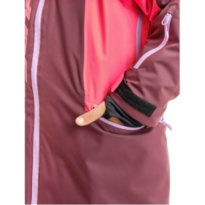 Dragonfly Куртка утепленная Gravity TEENAGER. Purple - Brown 2023 фото в интернет-магазине FrontFlip.Ru