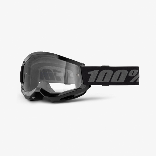 Очки 100% Strata 2 Black / Clear фото в интернет-магазине FrontFlip.Ru