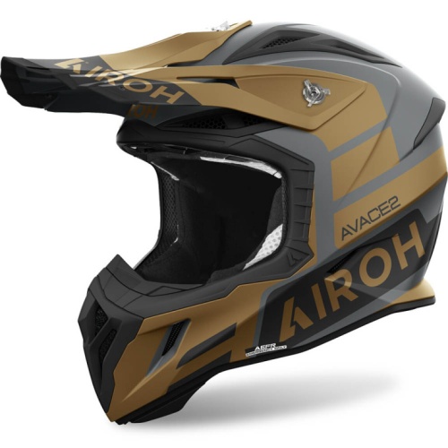 Шлем Airoh AVIATOR ACE 2 SAKE Gold Matt фото в интернет-магазине FrontFlip.Ru