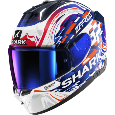 Шлем Shark SKWAL i3 REPLICA ZARCO GP DE FCE White/Violet/Blue фото в интернет-магазине FrontFlip.Ru