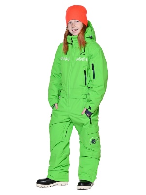 SNOW HEADQUARTER Горнолыжный комбинезон для девочки T-9061 Салатовый фото в интернет-магазине FrontFlip.Ru