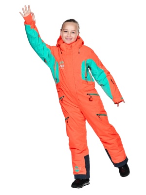 SNOW HEADQUARTER Снегоходный комбинезон для девочки T-9083 Оранжевый фото в интернет-магазине FrontFlip.Ru