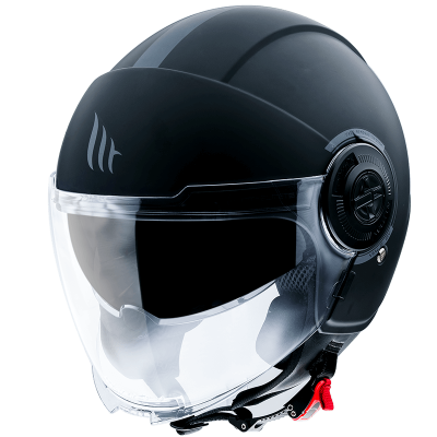 MT Шлем открытый OF502SV VIALE SV SOLID A1 Black Matt фото в интернет-магазине FrontFlip.Ru