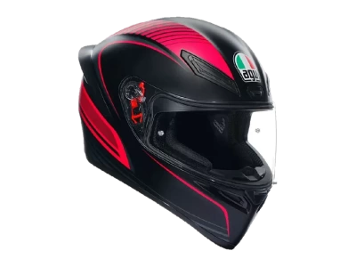 AGV Шлем K-1 E2206 WARMUP BLACK/PINK фото в интернет-магазине FrontFlip.Ru