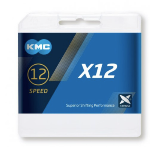 Цепь KMC X12 12ск. 126L Silver/Black (BX12NB126) фото в интернет-магазине FrontFlip.Ru