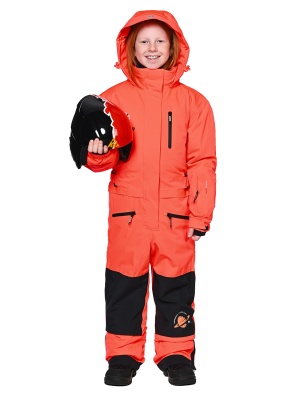 SNOW HEADQUARTER Снегоходный комбинезон для девочки T-9081 Оранжевый фото в интернет-магазине FrontFlip.Ru