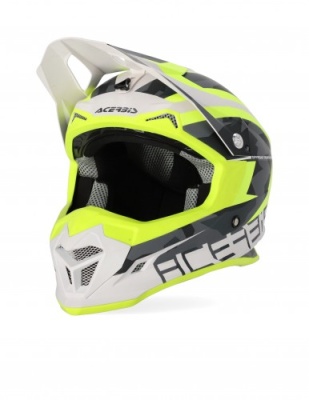 Шлем Acerbis PROFILE 4 Fluo-Yellow/White фото в интернет-магазине FrontFlip.Ru