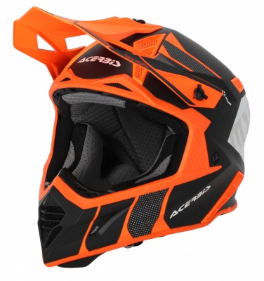 Шлем Acerbis X-TRACK 22-06 Orange-Fluo/Black фото в интернет-магазине FrontFlip.Ru
