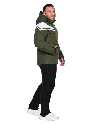 SNOW HEADQUARTER Горнолыжная куртка мужская A8985 Хаки фото в интернет-магазине FrontFlip.Ru