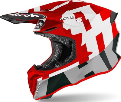 AIROH шлем кросс TWIST 2.0 FRAME RED MATT фото в интернет-магазине FrontFlip.Ru
