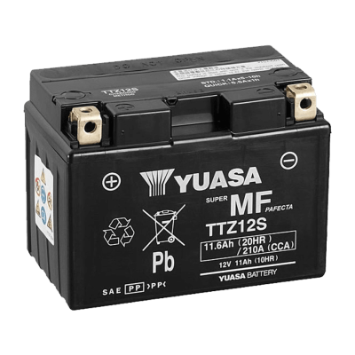 YUASA   Аккумулятор  TTZ12S (YTZ12S) с электролитом фото в интернет-магазине FrontFlip.Ru