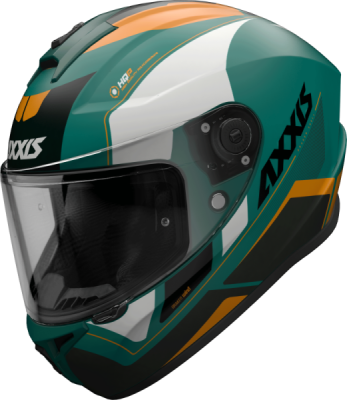 AXXIS FF112C Draken S Wind Matt Green шлем интеграл зеленый матовый фото в интернет-магазине FrontFlip.Ru