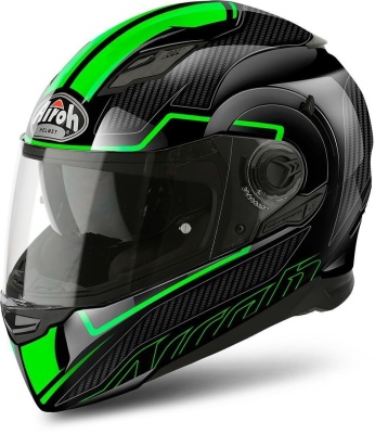 AIROH шлем интеграл MOVEMENT-S FASTER GREEN GLOSS фото в интернет-магазине FrontFlip.Ru