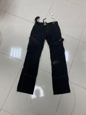 Мотоштаны женские INFLAME C20100, цвет черный (XS) (УБИТЫЕ) фото в интернет-магазине FrontFlip.Ru