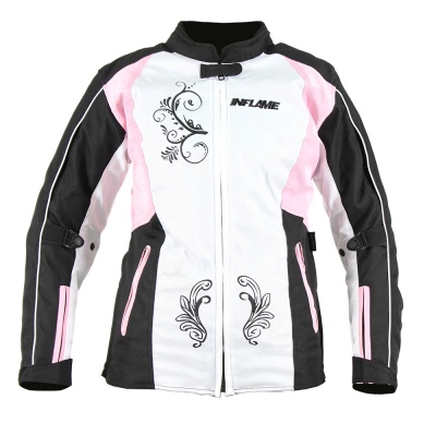Куртка женская INFLAME TRACERY текстиль, цвет бело-розовый фото в интернет-магазине FrontFlip.Ru