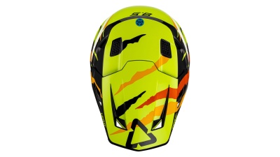 Мотошлем Leatt Moto 8.5 Helmet Kit Citrus Tiger 2023 фото в интернет-магазине FrontFlip.Ru