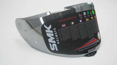 Визор тонированный зеркальный для SMK TYPHOON фото в интернет-магазине FrontFlip.Ru