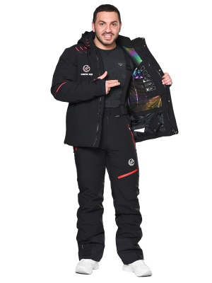 SNOW HEADQUARTER Горнолыжный костюм мужской A-8987 Черный фото в интернет-магазине FrontFlip.Ru