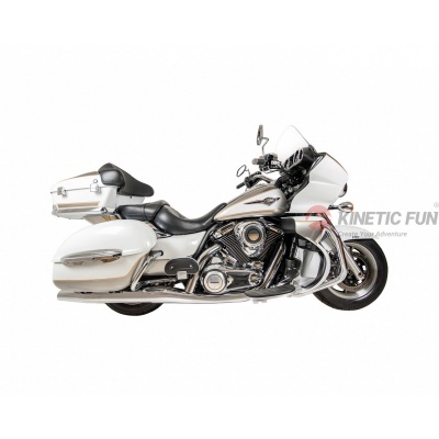 [KINETIC FUN] Чехол для мотоцикла с кофрами 'Cruiser Fat Plus' Ткань Окcфорд 240D, цвет Черный фото в интернет-магазине FrontFlip.Ru