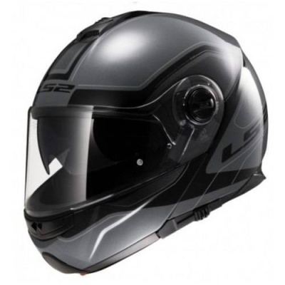 Мотошлем LS2  FF386 MERCURY TITANIUM-BLACK фото в интернет-магазине FrontFlip.Ru