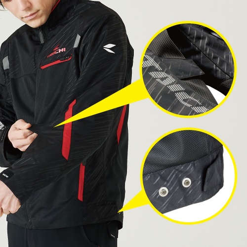 Куртка текстильная Taichi TORQUE MESH Black/Red фото в интернет-магазине FrontFlip.Ru