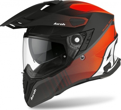 AIROH шлем трансформер COMMANDER PROGRESS ORANGE MATT фото в интернет-магазине FrontFlip.Ru