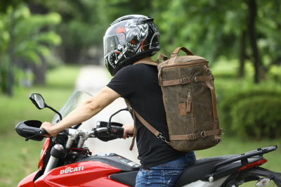 МотоСумка CUCYMA CB-1905 BACKPACK BROWN коричневый фото в интернет-магазине FrontFlip.Ru