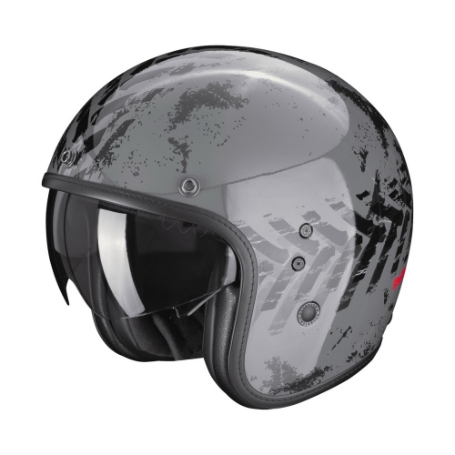 [SCORPION EXO] Мотошлем BELFAST EVO NEVADA, цвет Черный/Серый фото в интернет-магазине FrontFlip.Ru