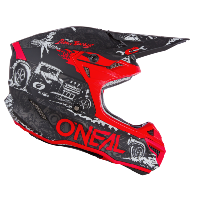 Шлем кроссовый O'NEAL 5Series HR V.22 черный/красный фото в интернет-магазине FrontFlip.Ru