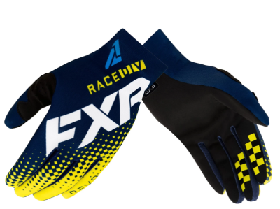 FXR MX Перчатки Pro-Fit Lite MX Glove 22 Midnight/White/Yellow фото в интернет-магазине FrontFlip.Ru