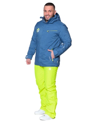SNOW HEADQUARTER Снегоходный костюм мужской A-8652 Лимонно-синий фото в интернет-магазине FrontFlip.Ru
