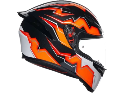 AGV Шлем K-1 E2206 KRIPTON BLACK/ORANGE фото в интернет-магазине FrontFlip.Ru