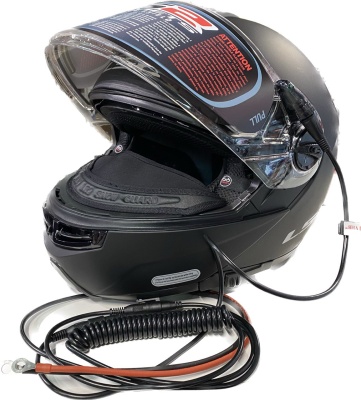 Шлем для снегохода с подогревом LS2 FF325 черный матовый фото в интернет-магазине FrontFlip.Ru
