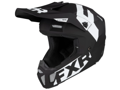 FXR MX Мотошлем Clutch CX Helmet 21 Black/White фото в интернет-магазине FrontFlip.Ru