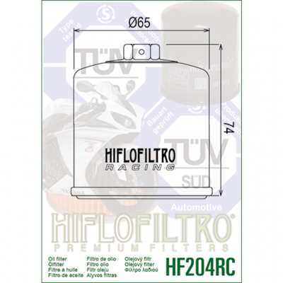 HIFLOFILTRO Масляные фильтры (HF204RC) фото в интернет-магазине FrontFlip.Ru